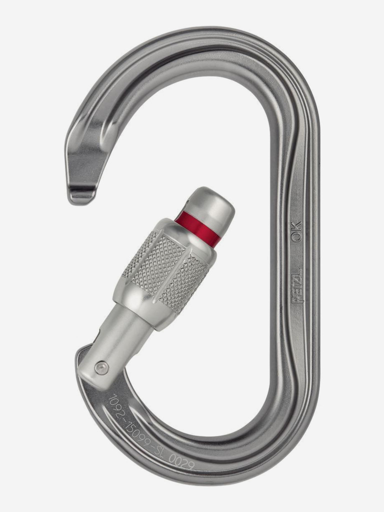 Карабин альпинистский Petzl OK SL, серый