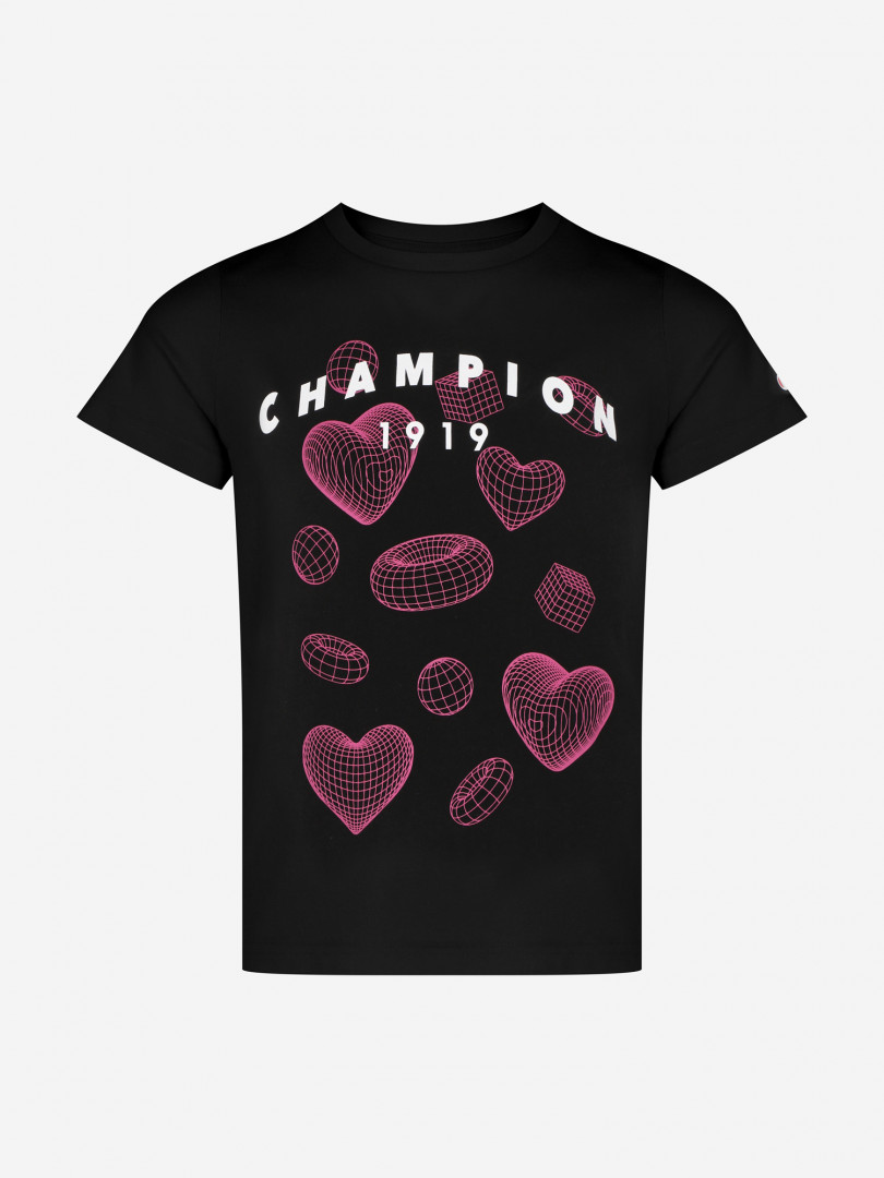 Футболка для девочек Champion, Черный