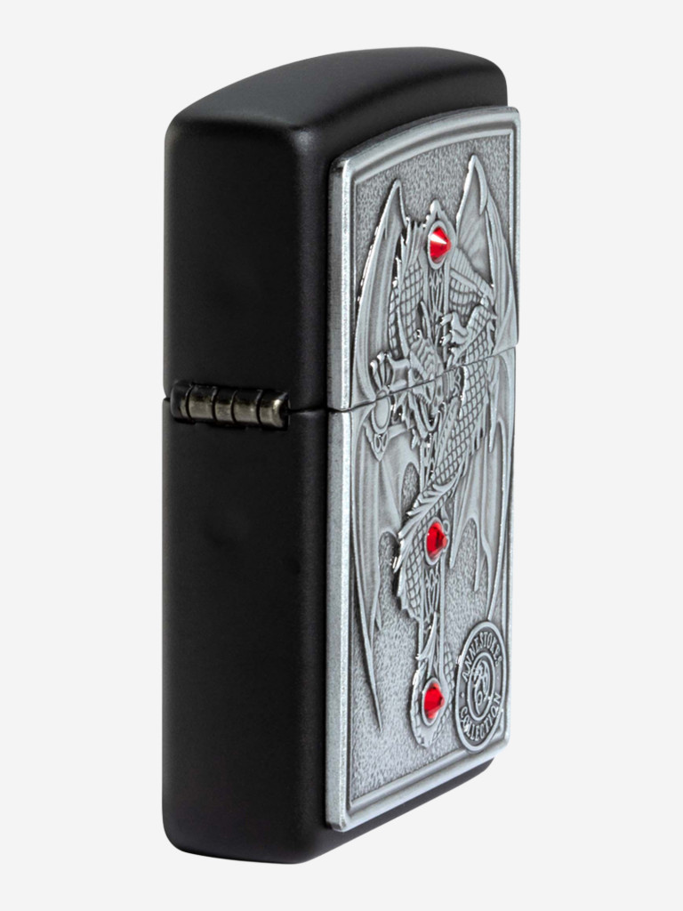 Зажигалка Zippo Winged Dragon Cross Black Matte