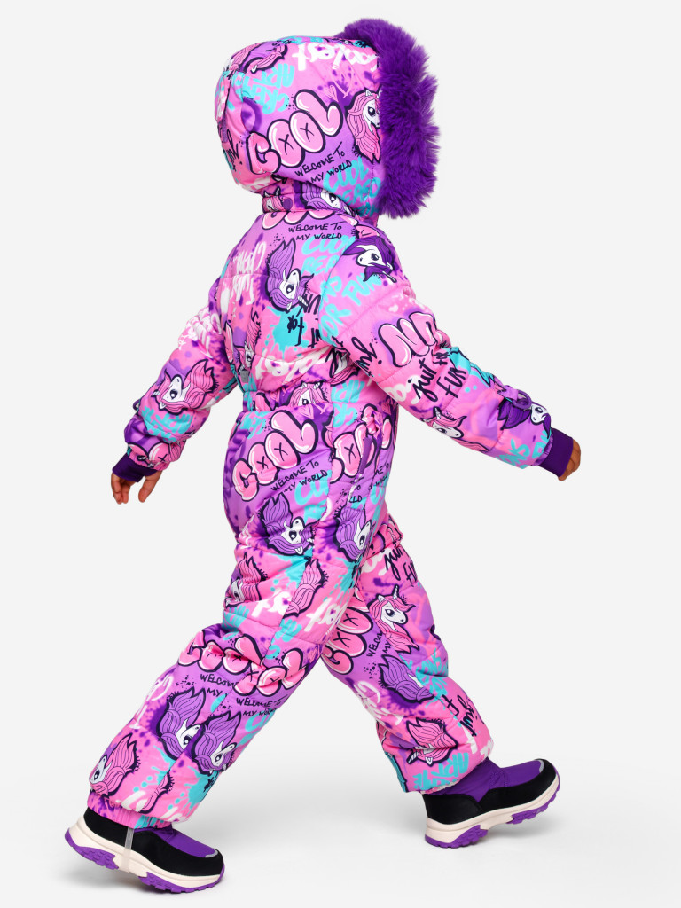 Комбинезон зимний для девочек PlayToday