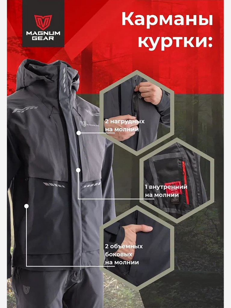 Костюм MAGNUM GEAR GLADIATOR графит/черный