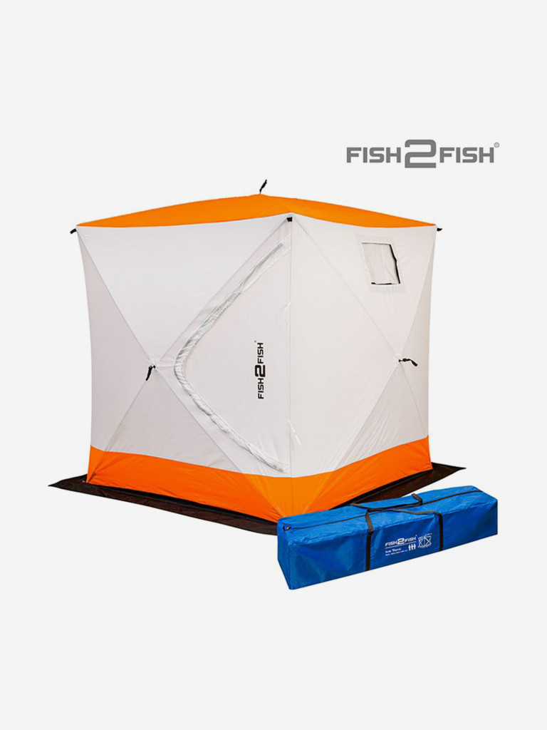 Палатка для зимней рыбалки Fish2Fish Куб 1,8х1,8х1,95 м с юбкой в чехле