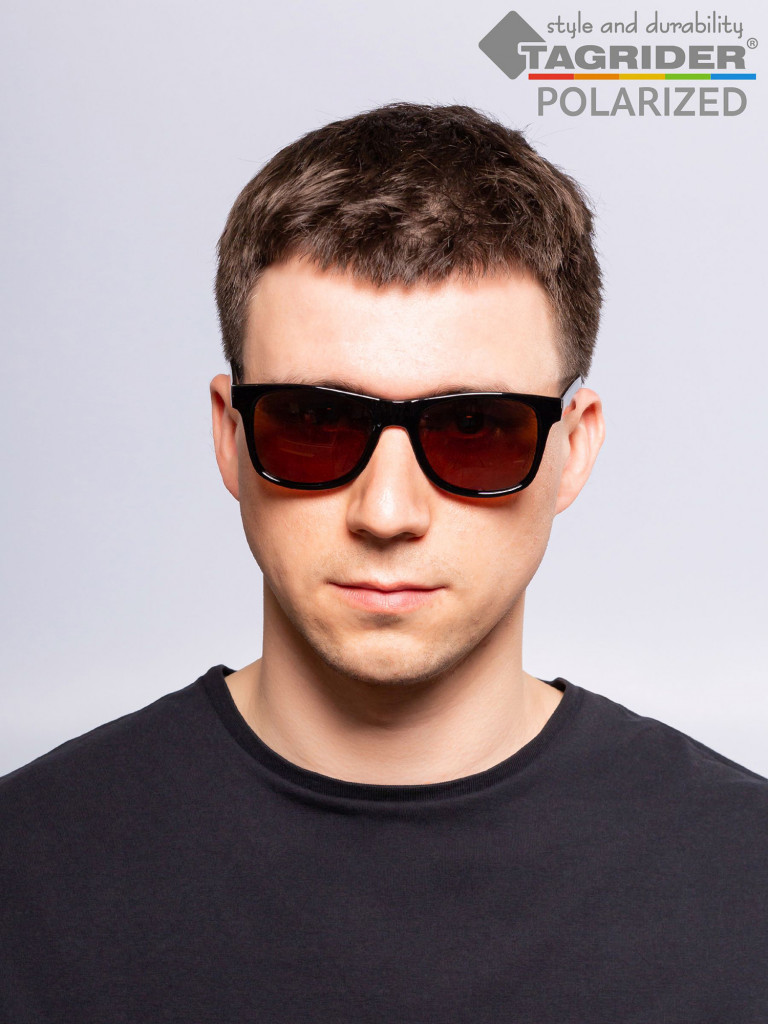 Очки поляризационные, солнцезащитные, антибликовые Tagrider в чехле IMN-004-1 Brown