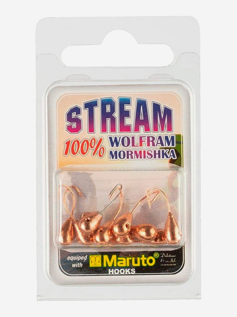 Мормышка Helios вольфрамовая Капля с отверстием 4мм 0,73г Cu (MW-1240-Cu), 10 штук в упаковке