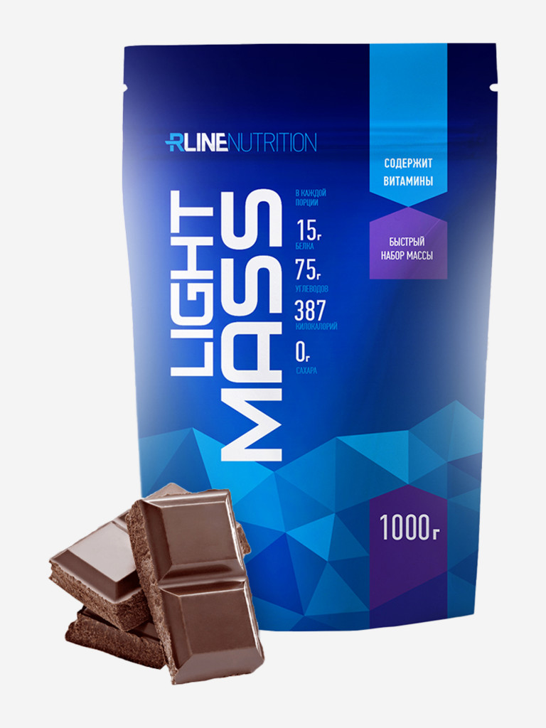 Гейнер Rline Light Mass, шоколад, 1000 г