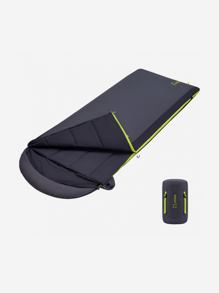 Спальный мешок KingCamp 2101 ROCKY 520L -4°С 230х90, -4°C, черный/графитовый правый