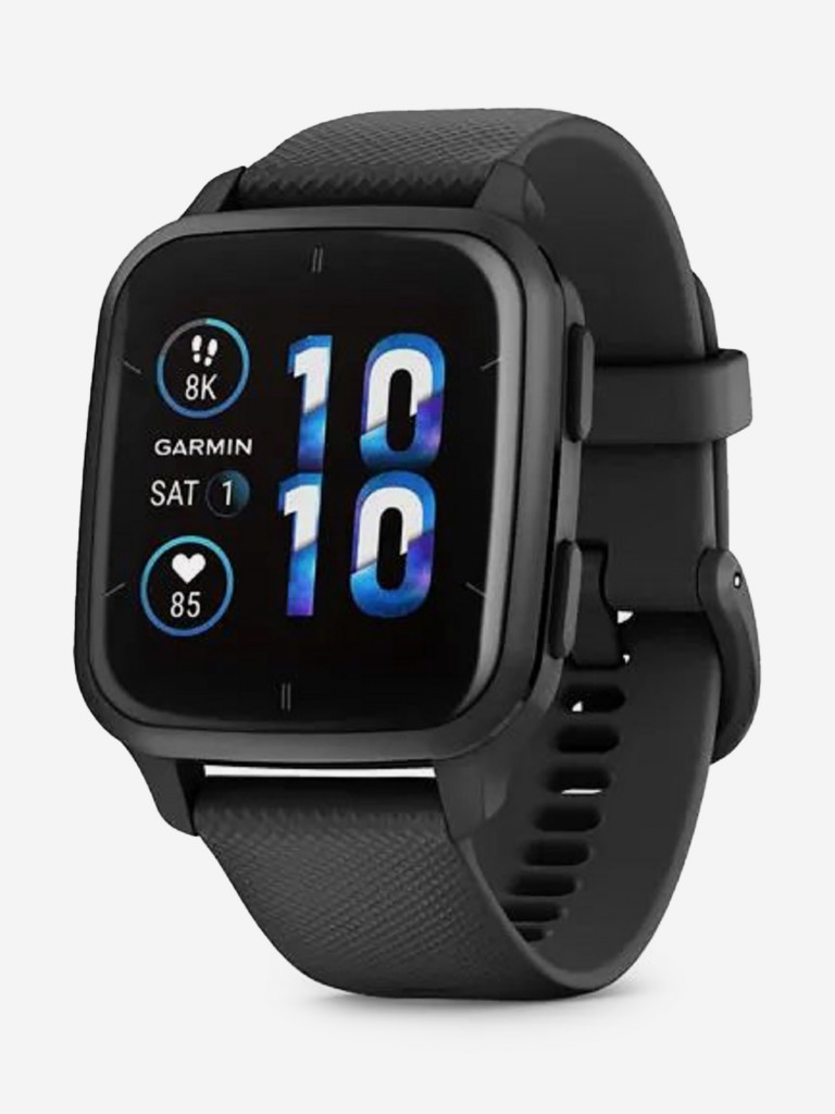 Часы Garmin Venu Sq 2 Music Edition черные с серым алюминиевым безелем 010-02700-10