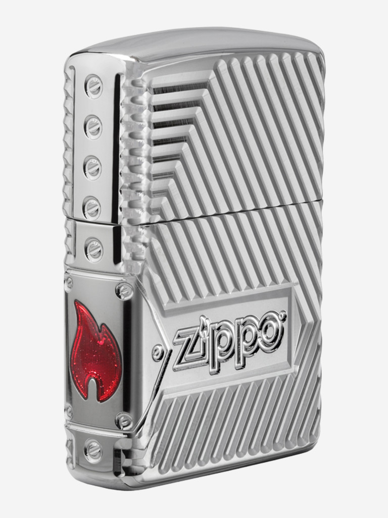 Зажигалка Zippo Armor Bolts Design High Polish Chrome