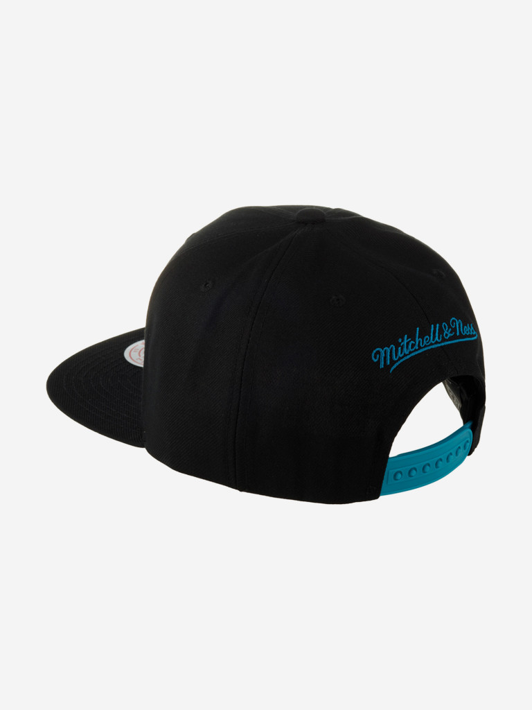 Бейсболка с прямым козырьком MITCHELL NESS 6HSSLD21213-SJSBLCK San Jose Sharks NHL