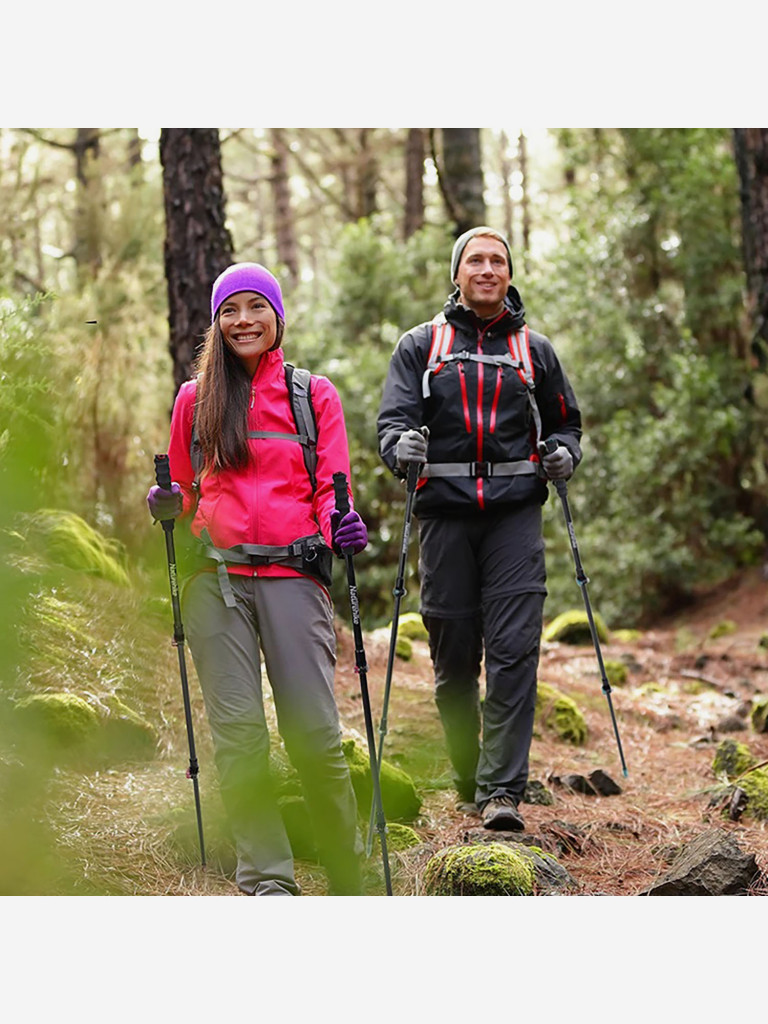 Палки Naturehike карбоновые красные 130 см, 2 штуки
