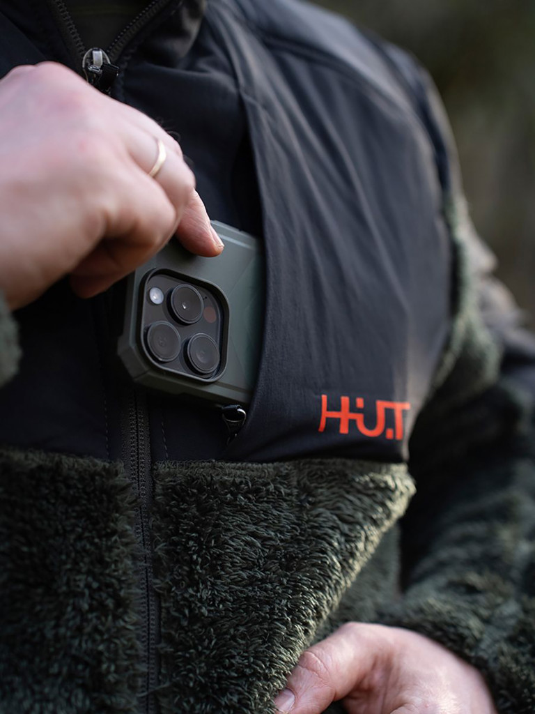 Кофта мужская HUT BORON на молнии хаки