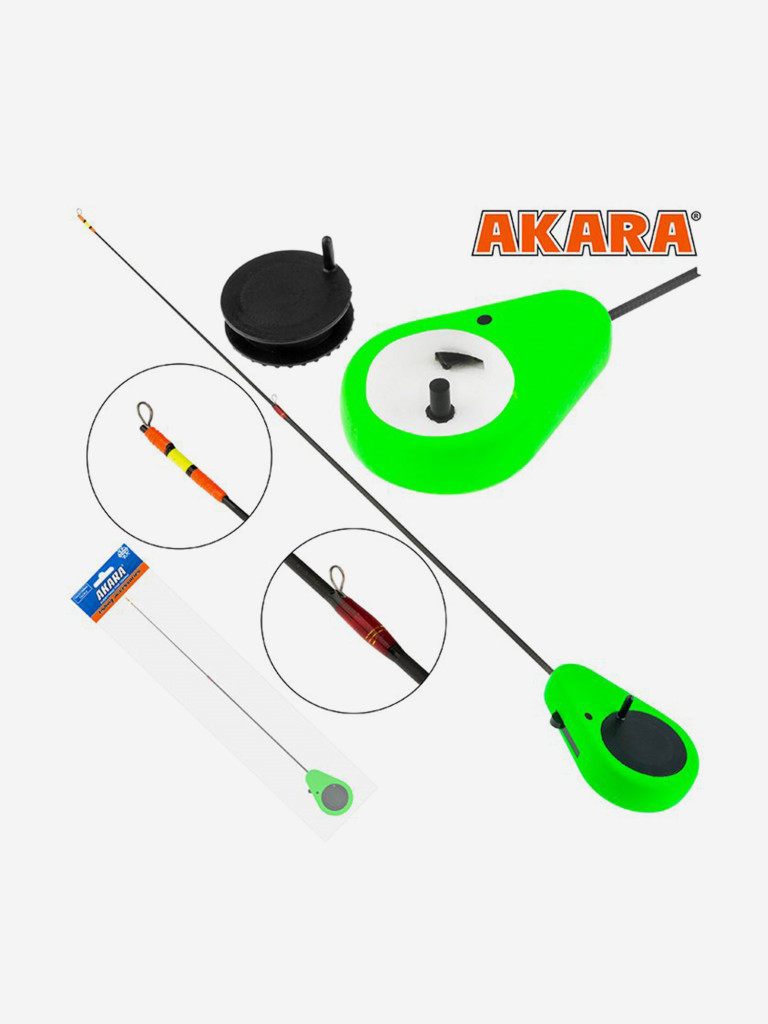 Удочка зимняя Akara Detent F 355 (1,0-8,0г) Green