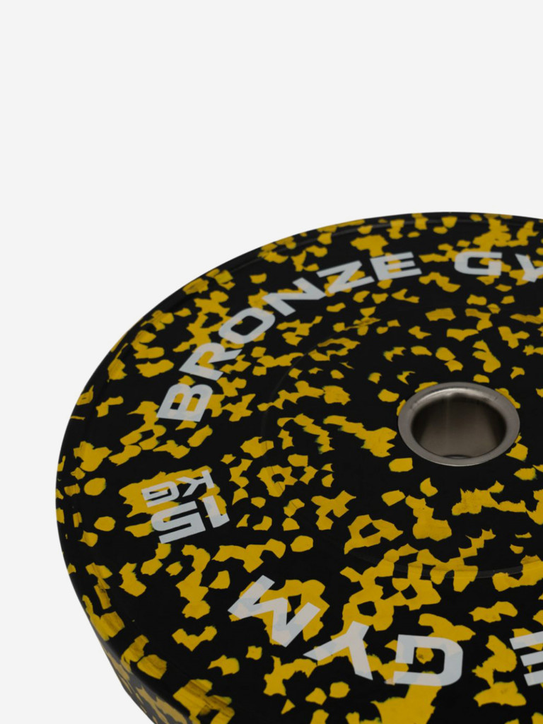 Диск для штанги бамперный BRONZE GYM камуфляж 15 кг