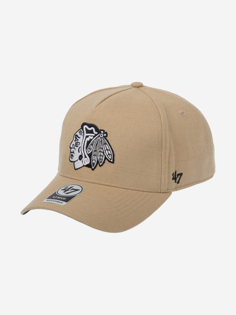 Бейсболка 47 BRAND H-REPDT04WBP-KHA Chicago Blackhawks NHL (бежевый)