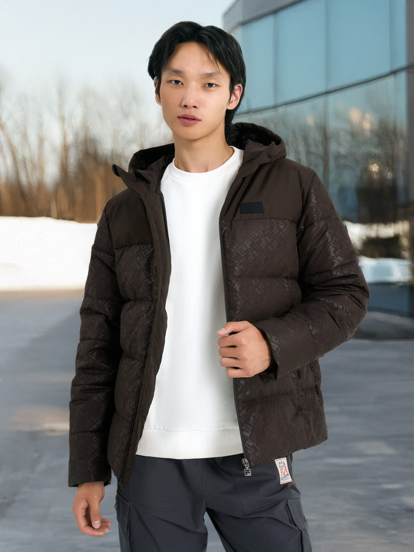 Пуховик мужской FILA, Коричневый