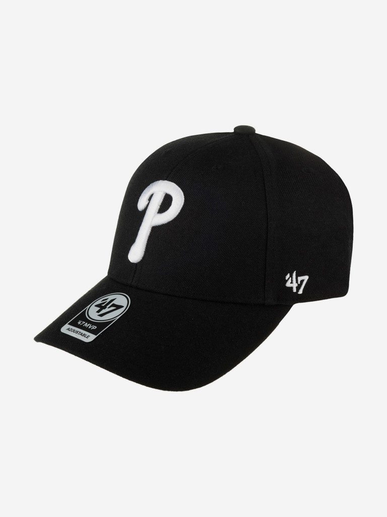 Бейсболка 47 BRAND B-MVP19WBV-BKA Philadelphia Phillies MLB (черный)
