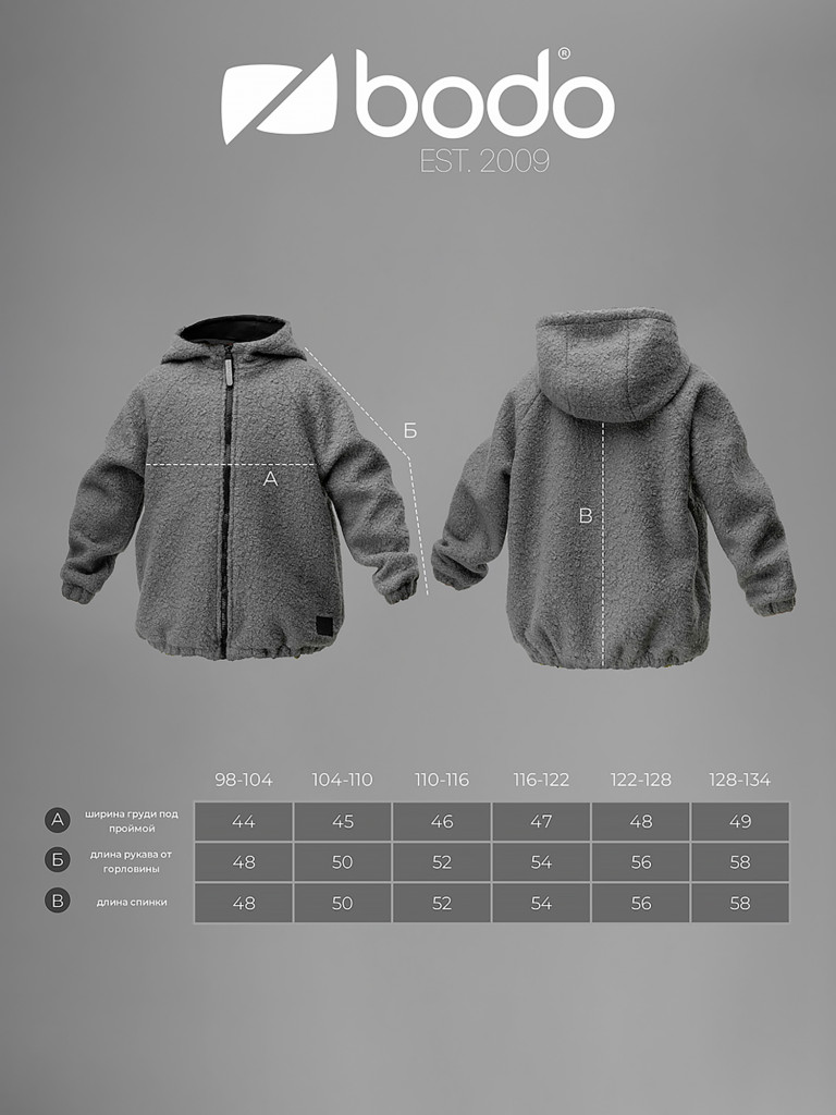 Куртка "барашек" весенняя bodo