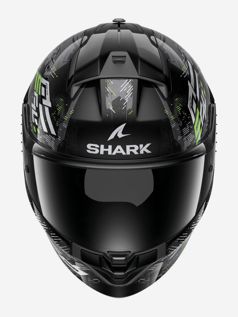 Мотошлем интеграл Shark RIDILL 2 MOLOKAI Black/Silver/Green