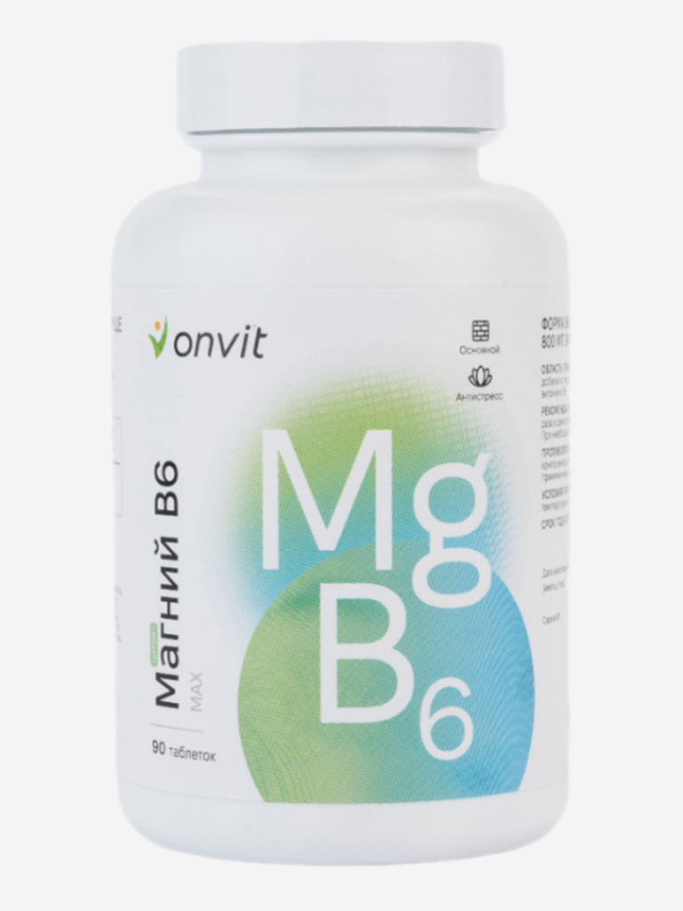 Магний с Витамином B6 ONVIT, 90 таблеток