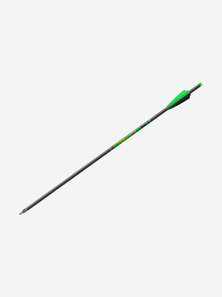 Стрела арбалетная карбоновая Centershot Toxic Carbon 22" Half Moon Nock