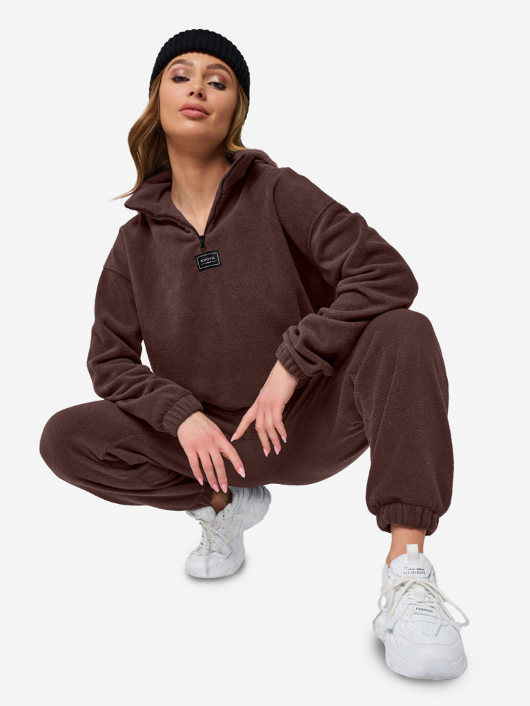 Костюм женский флисовый XVOYA коричневый