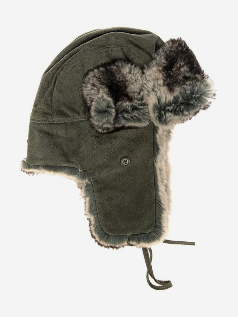 Шапка ушанка STETSON 9297102 BOMBER PIGSKIN (оливковый)