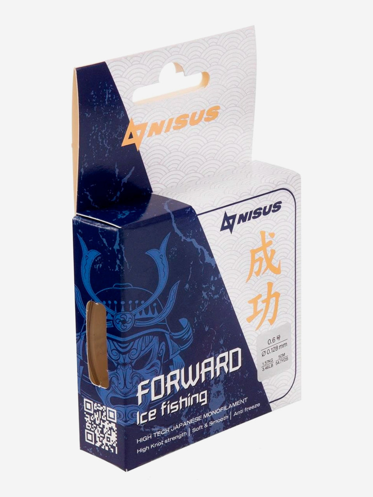 Леска для рыбалки Nisus FORWARD ICE FISHING Nylon 0,128мм, 50м, 1,57кг, прозрачный