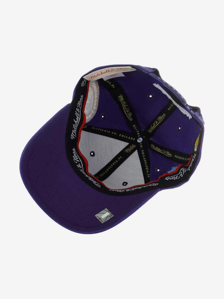 Бейсболка MITCHELL NESS HHSSINTL1266-LALPURP Los Angeles Lakers NBA (фиолетовый)