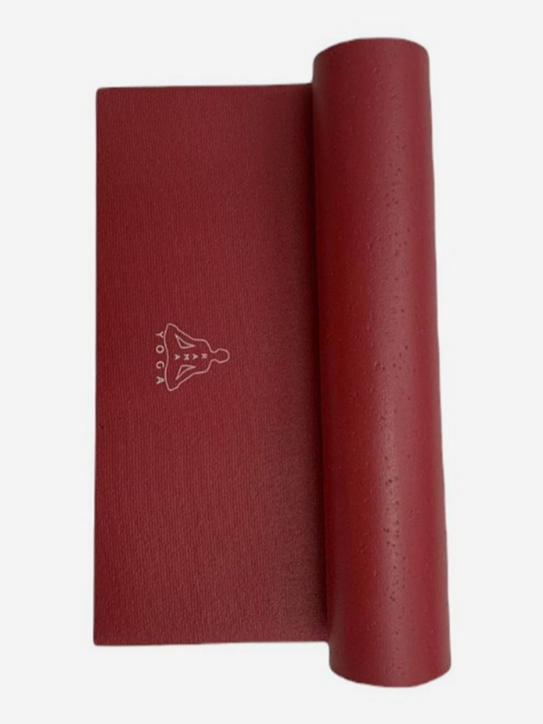 Коврик для йоги Чакра Муладхара красная Рамайога 185х60х0,45