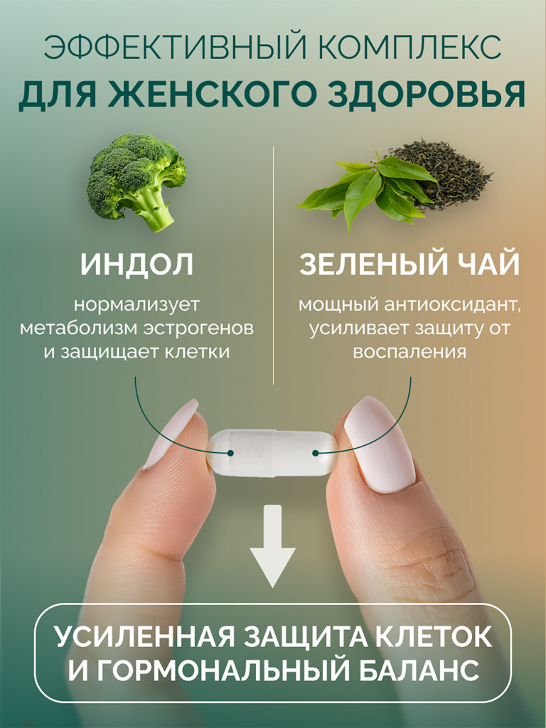 Индол-3-карбинол + EGCG MedCraft, 60 капс.