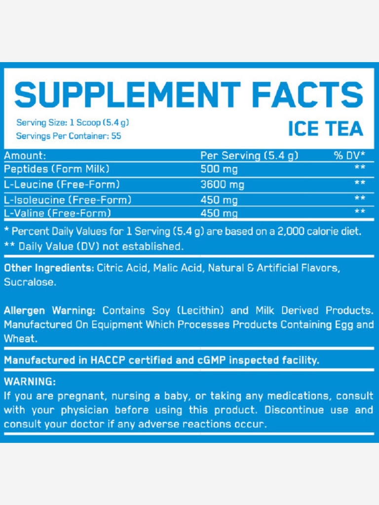 Аминокислотный комплекс Everbuild Nutrition BCAA 8:1:1 - 300 гр