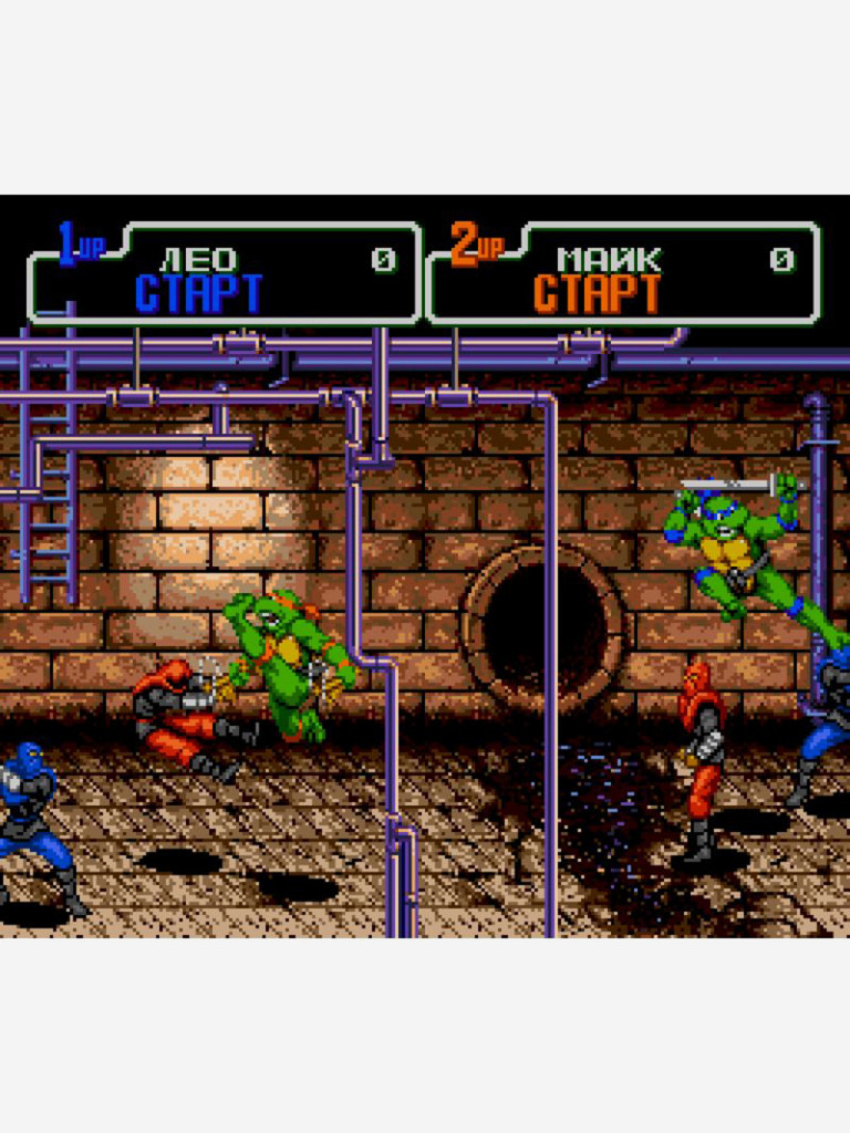 Картридж игровой DVTech Turtles Hyperstone Heist (на русском) 16 bit