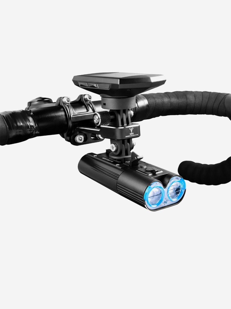 Многофункциональное крепление под руль GACIRON H12 для велофонарей GACIRON, для Garmin, GoPro, цвет черный