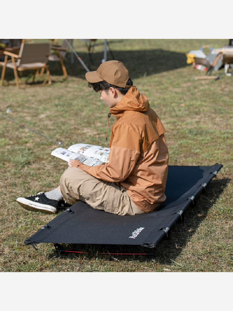 Раскладушка туристическая Naturehike односпальная XJC05, черная