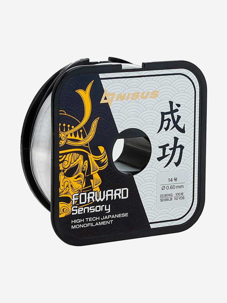 Леска для рыбалки Nisus FORWARD Sensory Nylon 0,600мм, 100м, 23,9кг, прозрачный