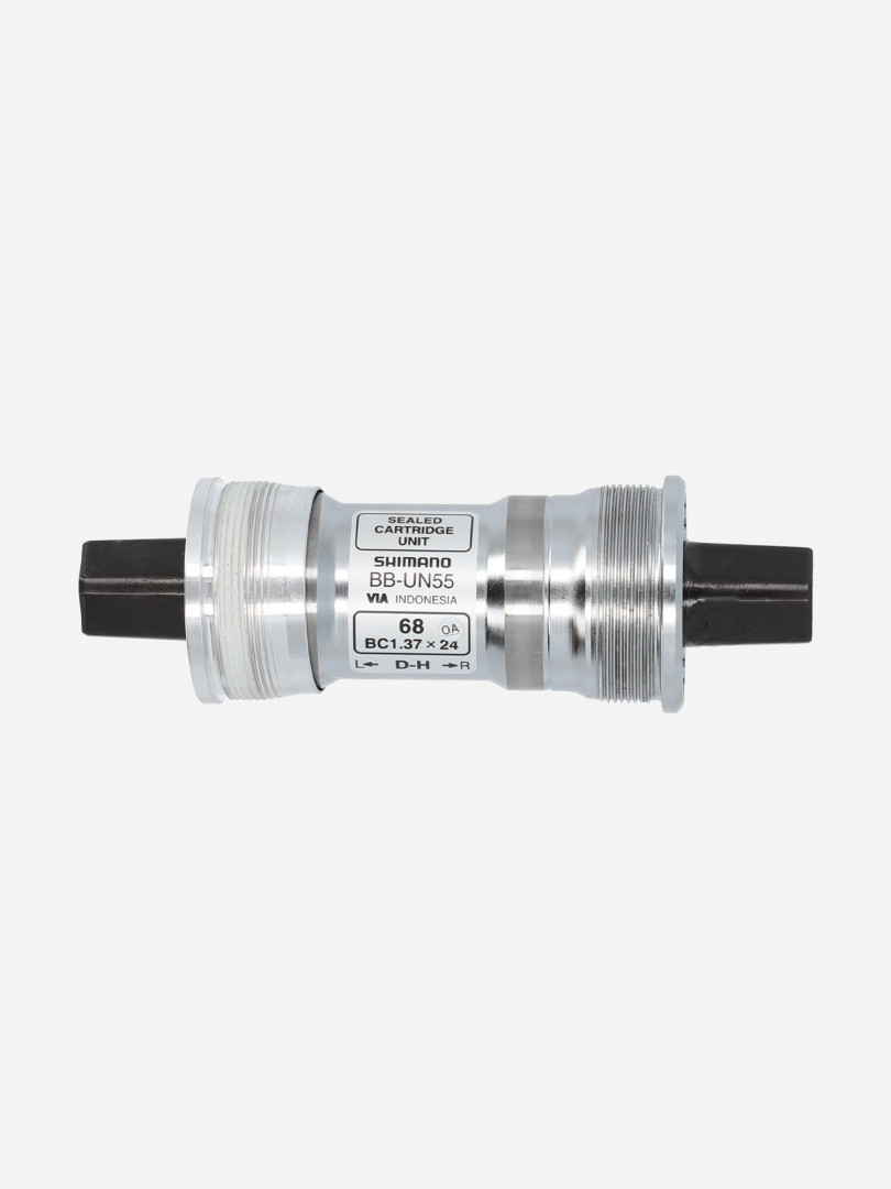 Каретка Shimano BB-UN55, SQR, 68х115 мм, Серебряный