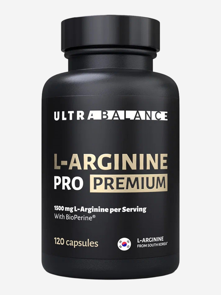 L-Arginine Ultrabalance L аргинин аминокислота для иммунитета, поддержки мышц, красоты взрослым, 120 капсул