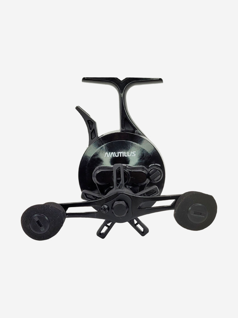 Катушка зимняя Nautilus ICE KING # Black, катушка для удочки с передним фрикционом