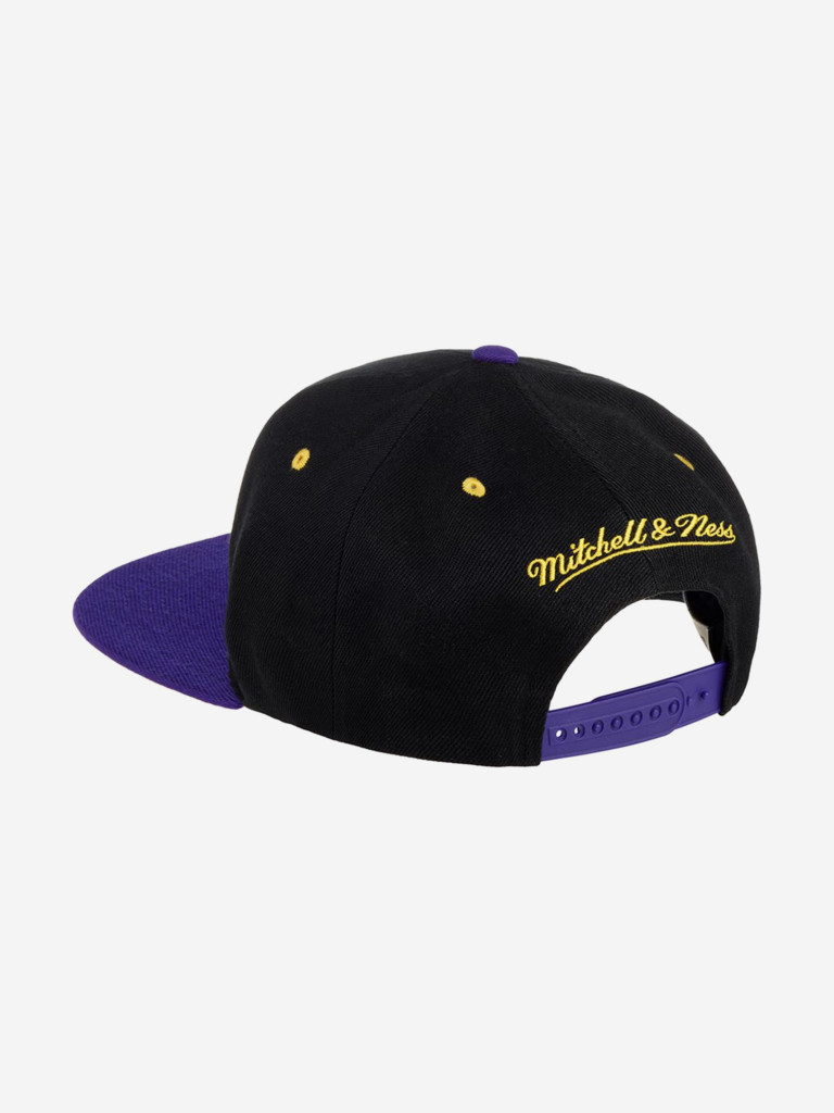 Бейсболка с прямым козырьком MITCHELL NESS 6HSSJS19207-LALBKPR Los Angeles Lakers NBA
