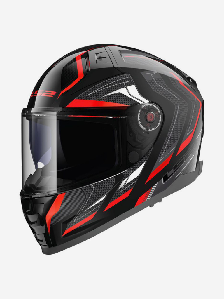 Мотошлем LS2 FF811 VECTOR II ALIZER (черно-красный, глянцевый, BLACK RED)