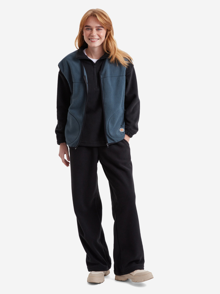 Жилет флисовый женский oversize PointHit тёплая безрукавка из шерпы