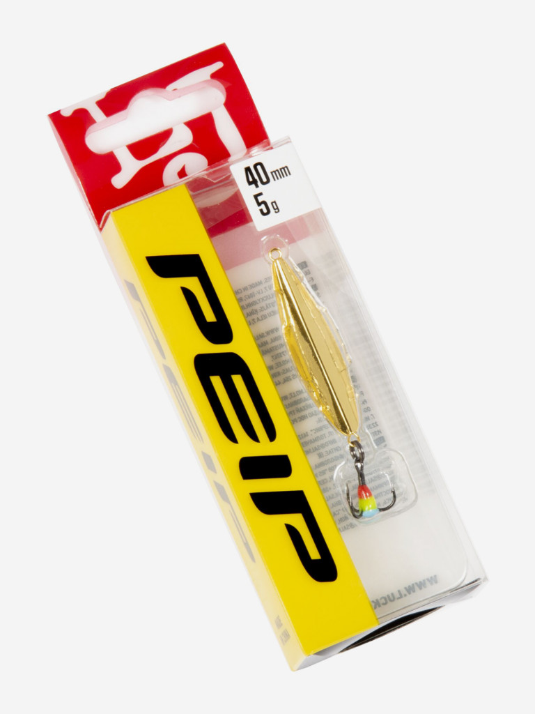 Блесна вертикальная Lucky John зимняя PEIP, длина 40 мм G, блистер