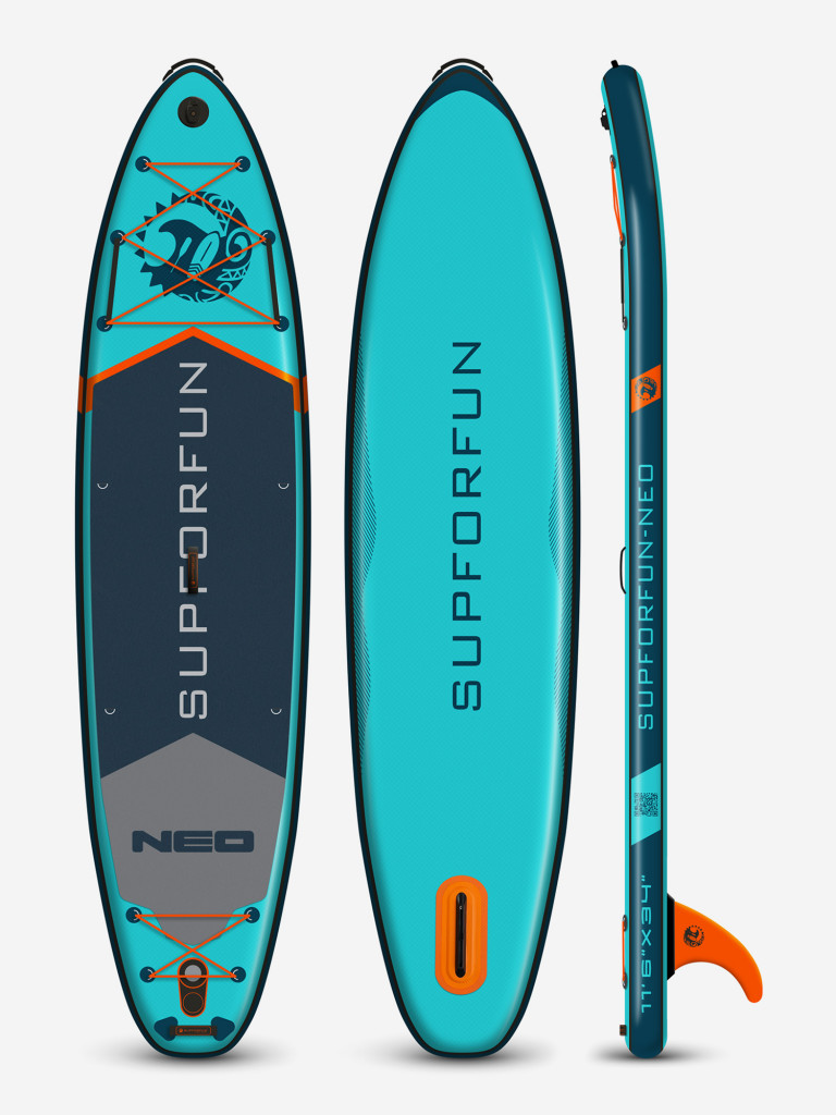 Cап борд надувной SUPFORFUN NEO 11.6 351х86х15 в максимальной комплектации.