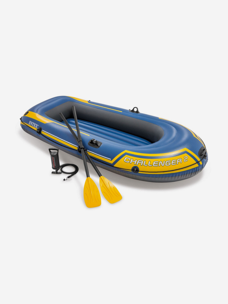Лодка надувная Intex 68367 Challenger 2 Set, 2-местная, насос, весла, до 200 кг