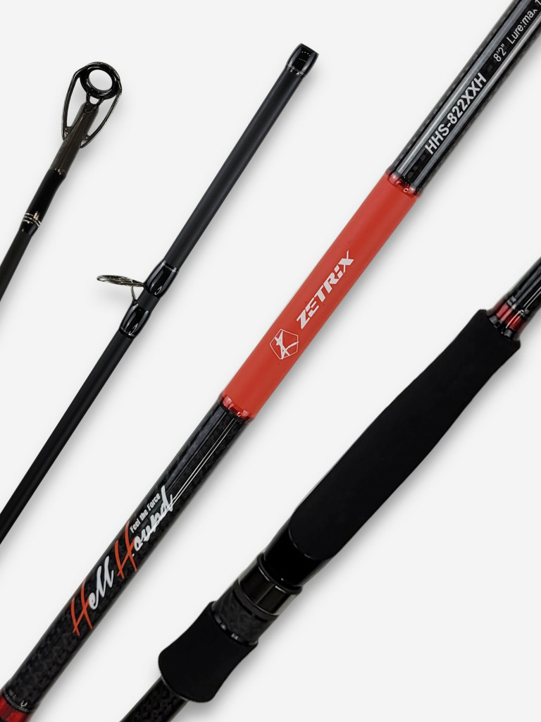 Спиннинг для рыбалки Zetrix HELLHOUND DarkBlood HHDS-822SBE 2.50м до 140гр