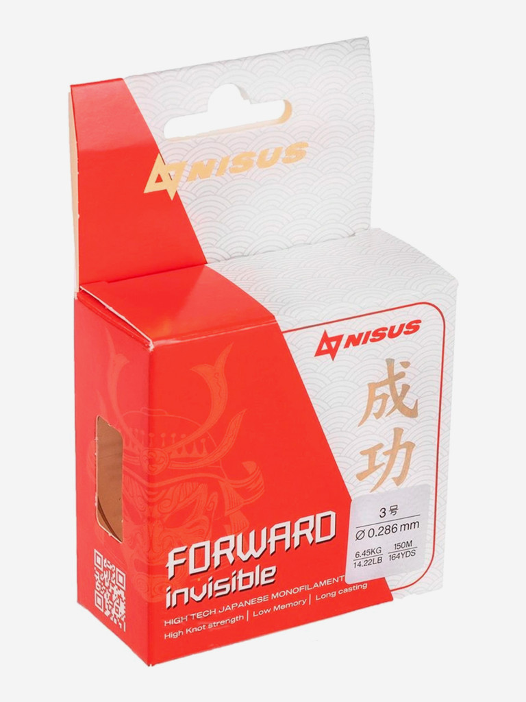 Леска для рыбалки Nisus FORWARD Invisible Nylon 0,286мм, 150м, 6,45кг, прозрачный