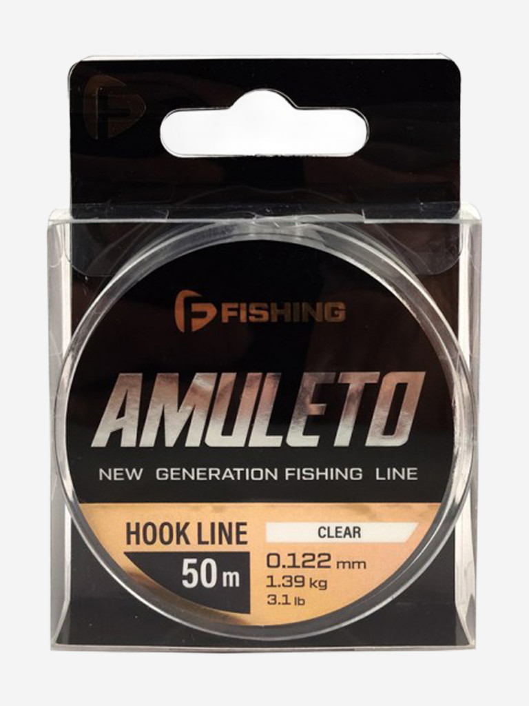 Леска Amuleto Clear F-FISHING 50м 0,122мм 1,39кг/3,1lb