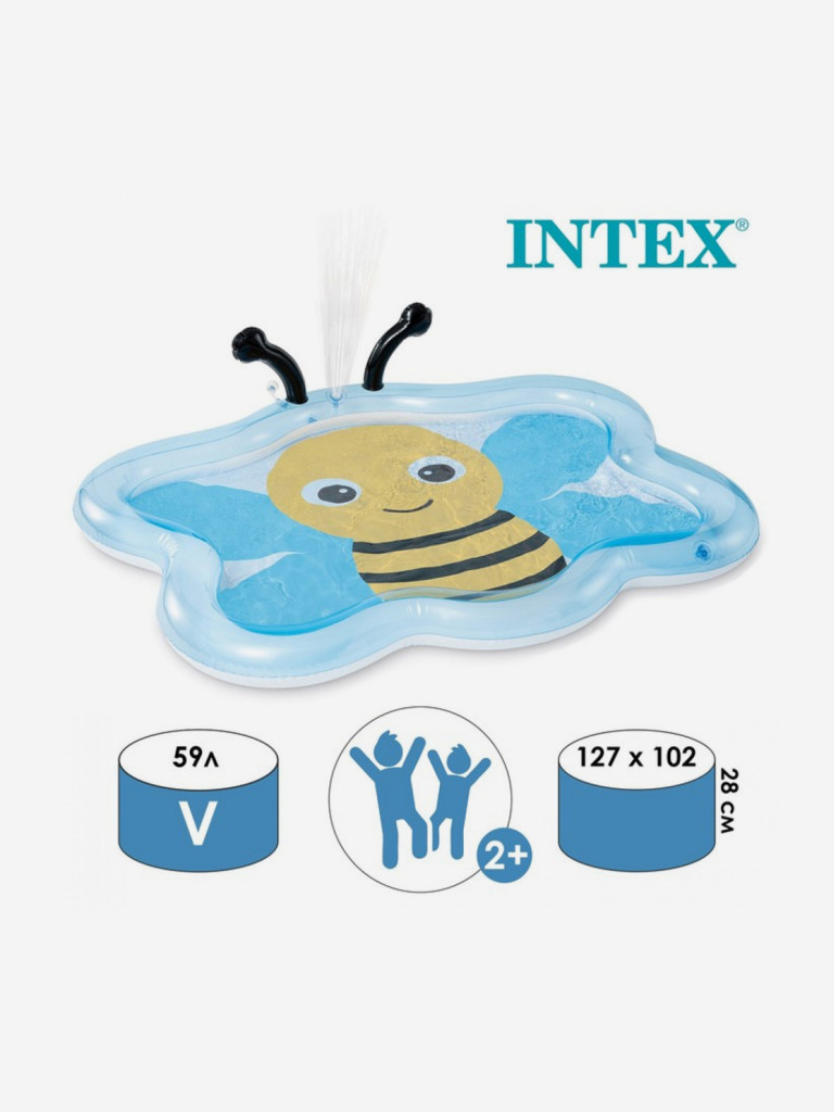 Бассейн надувной детский Intex 58434NP "Шмель" 2+, (127x102x28см)