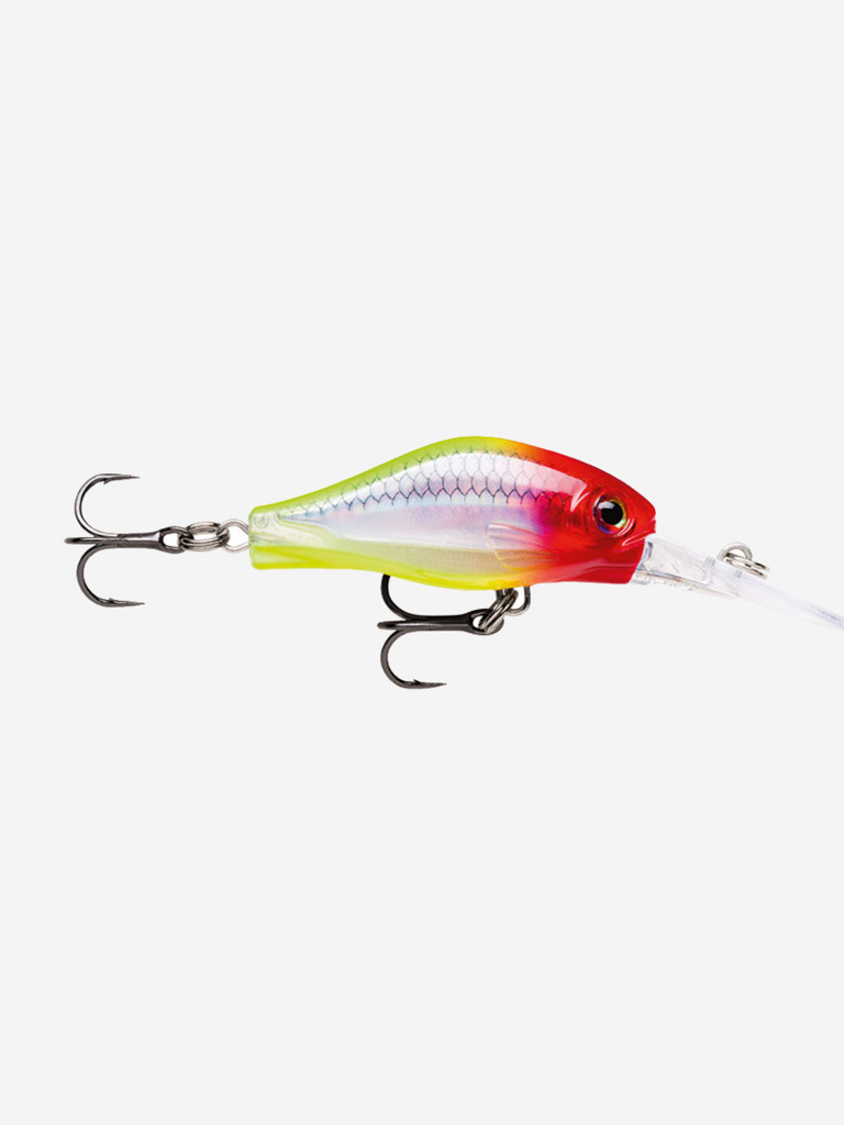 Воблер для рыбалки RAPALA Shadow Rap Fat Jack 04, 4см, 4гр, цвет CLN, медленно всплывающий