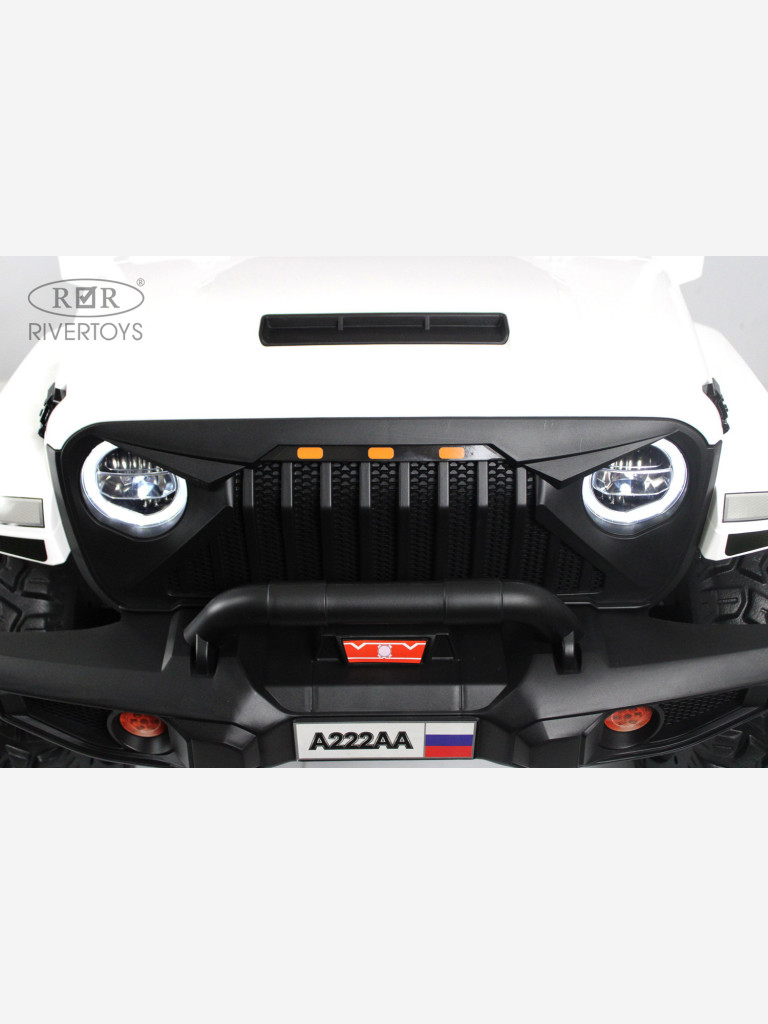 Двухместный 4 WD трансформер электромобиль RIVERTOYS Jeep с пультом